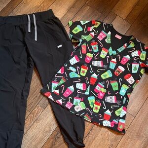 Christmas Scrub set